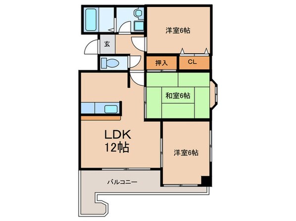 デュモール住之江の物件間取画像